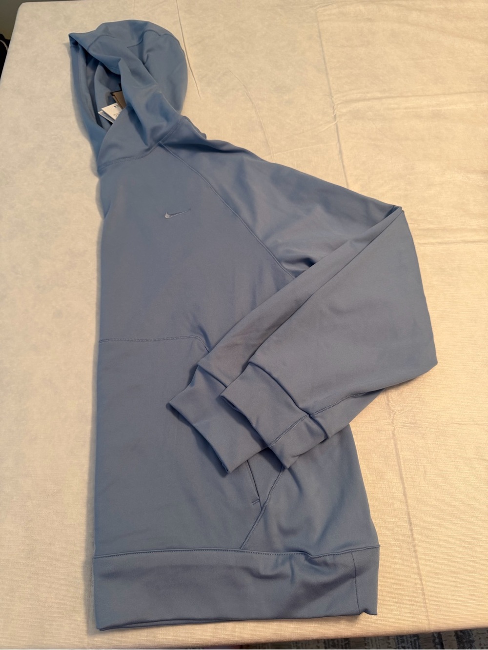 Nike Light Blue Pullover Hoodie with Swoosh